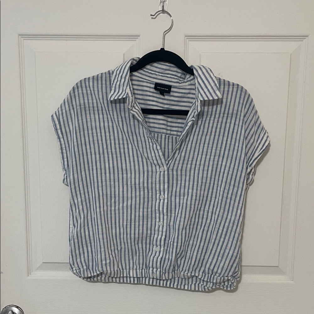 Striped blouse size medium